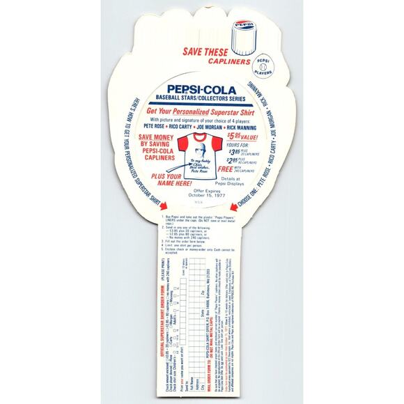 Pepsi Baseball Trading Card 1977 Duane Kuiper Cleveland Indians MLB Diecut Trade - Picture 2 of 2